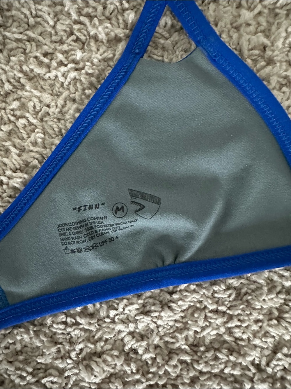 Jolyn Finn bikini top in blue size medium - Picture 4 of 4
